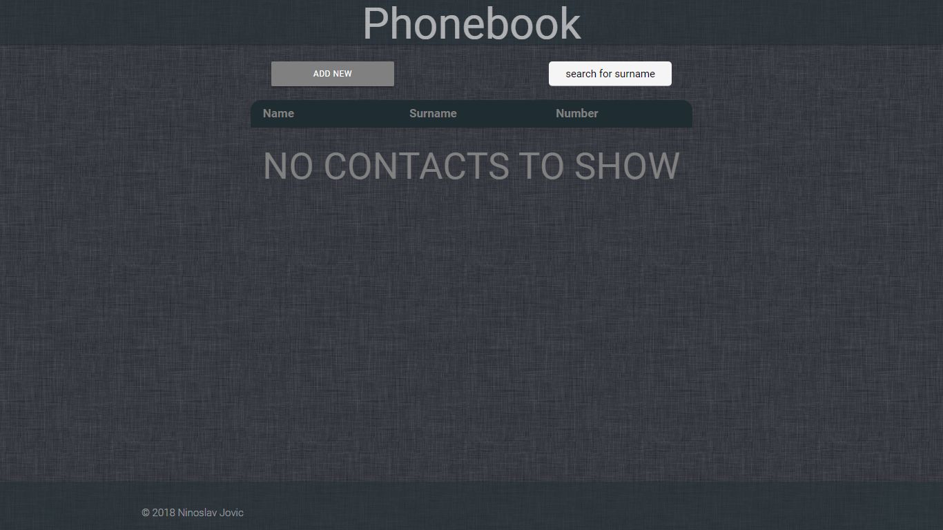 Phonebook APP